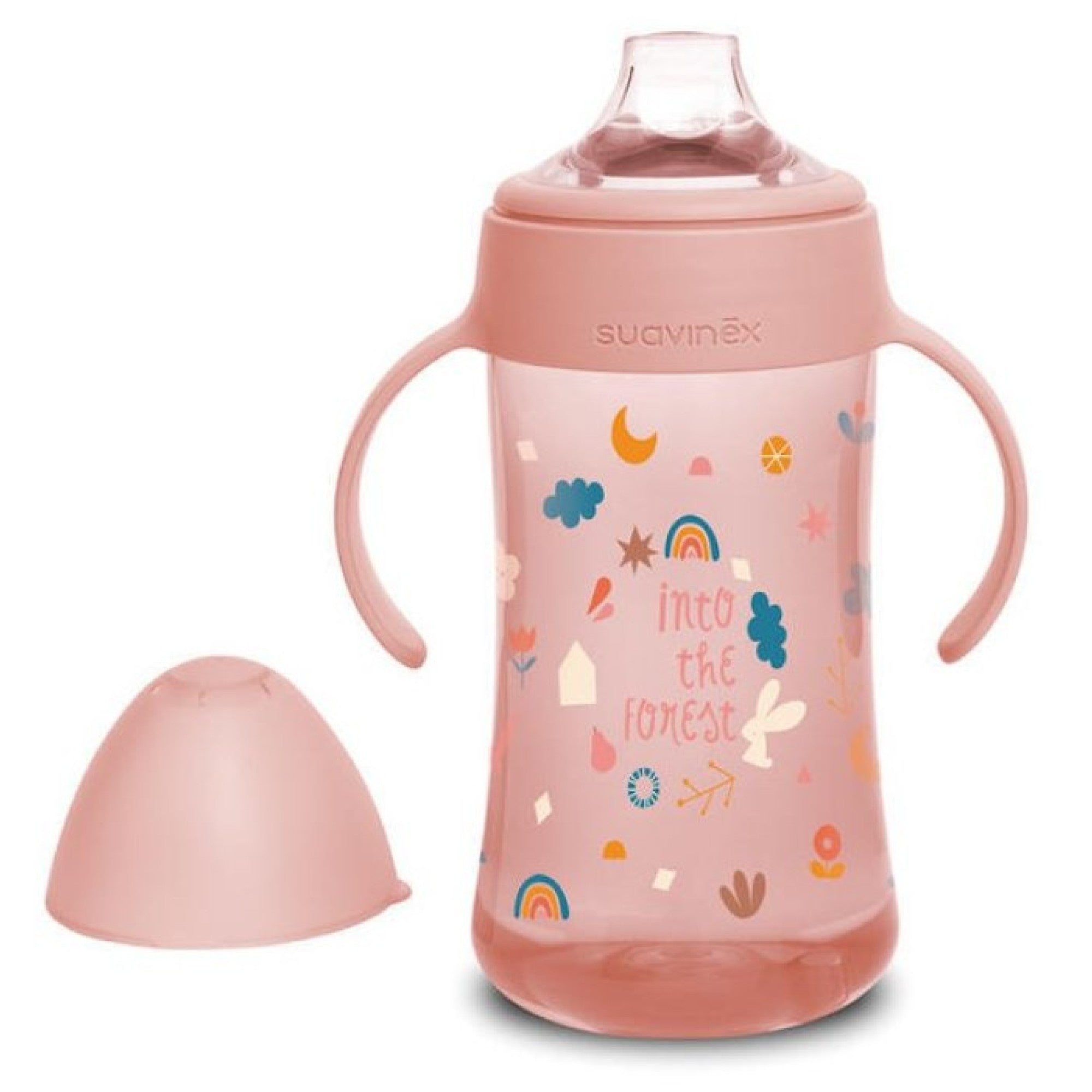 Cana 270 ml | manere si mustiuc din silicon | +4m | Forest